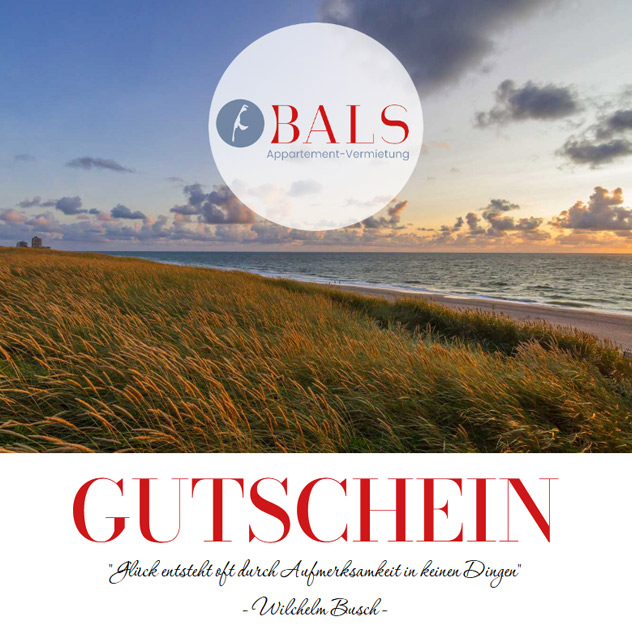 Gutschein Bals-Sylt: Variante Sommer